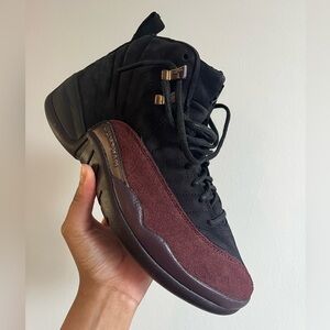 *UNWORN* Air Jordan 12 x A Ma Maniére
Black and Burgundy Crush